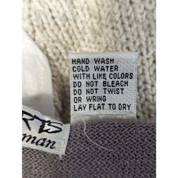 NWOT! PASSPORTS WOMAN! SHIMMERY SILVER GRAY BEADED, SEQUINNED SWEATER! SZ 1X - Picture 7 of 9